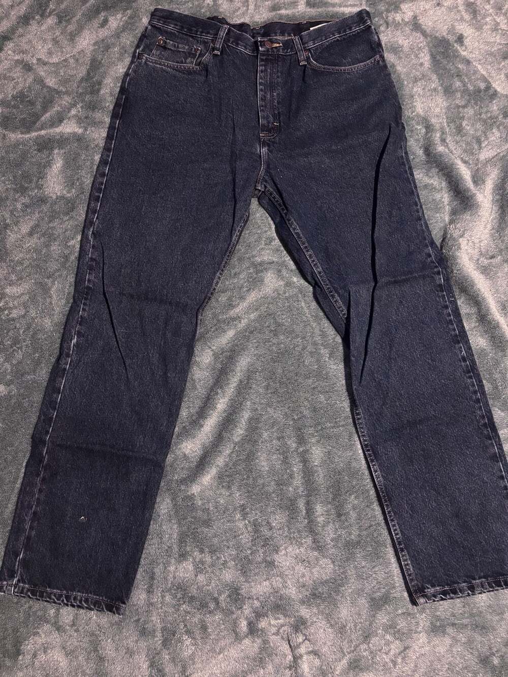 Wrangler Premium Quality Regular Fit Jeans 36x32 Dark Wash Denim